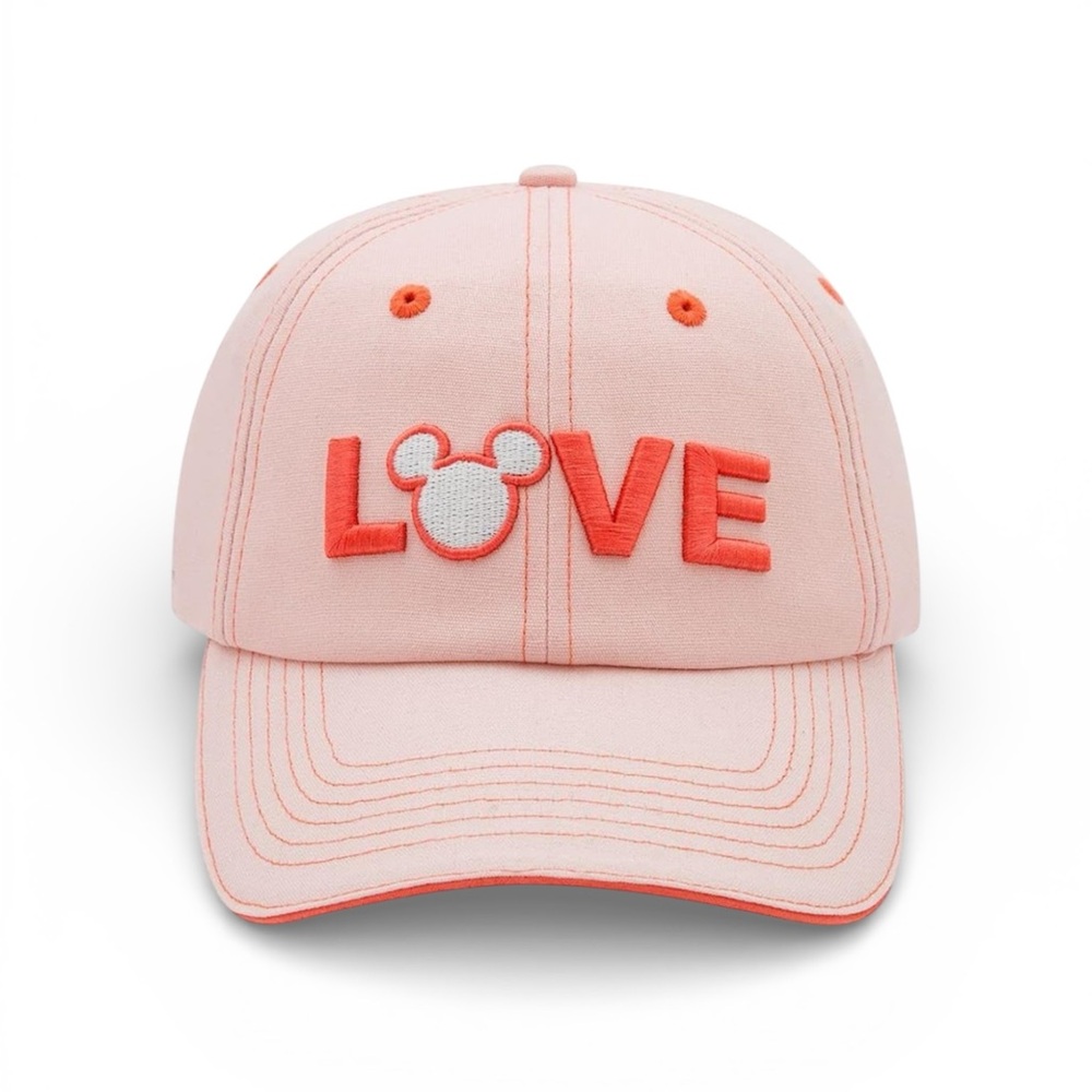 Disney Pink 'LOVE' Baseball Hat - Valentine's 2022